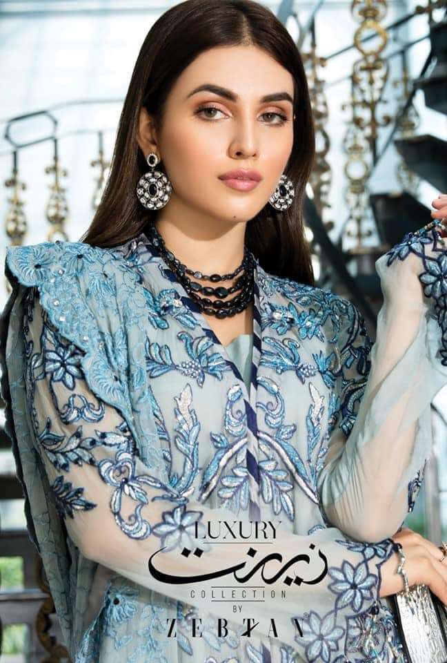 Zeenat By Zebtan Luxury Chiffon Emb. Col. 2021
